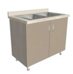 Two-cup sink cabinet KSSm 1-02