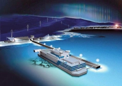 Floating power block of project 20870