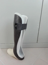 Foot prosthesis according to Shopar PNO-02 (the sleeve is made of injection moulded laminated plastic according to the individua