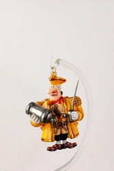Licensed glass Christmas tree toy "Captain Smollett"