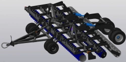 Semi-trailed disc mulcher DM-9x2M