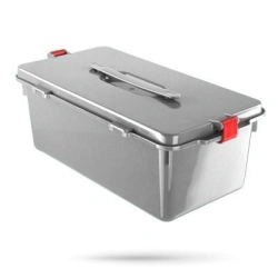 Container for collection, storage, preliminary disinfection and disinfection of consumables MK-04 according to TU 9398-001-44941