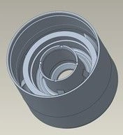 Hardware support, housing, D2400N, 0.68" shaft, ARZ type, Niresist / BRG HSG: D2400N, .68, ARZ, NI-RST part number 100239145.