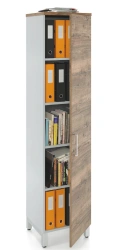 ZAMM swinging cupboard with 5 shelves, 1 door, on metal frame