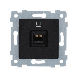 "MARIA" Low-voltage PC socket outlet mechanism. RK1-455 "anthracite"