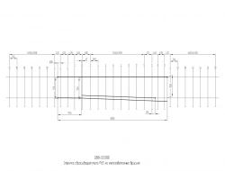 Discharge arrow of P65 type on reinforced concrete bars of 2884.00.000 project.