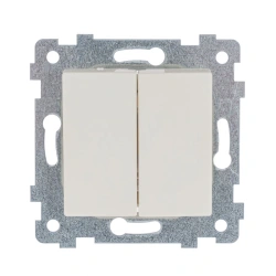 "AKSIOMA" Two-key switch mechanism. C510-449 "ivory"