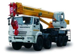 Truck crane KS-65740-7 and its modifications with the use of cabin U2.60.52.000 and its modifications produced by "IMZ AUTO" Ltd