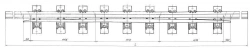 Crossing rail with counter rail of P65 type 1/11 (project 2799.04.000/-01/-02/-03)