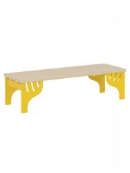 Locker room bench / yellow