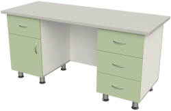 Medical table for doctor with two built-in cabinet SKV-2-"Aibolit".