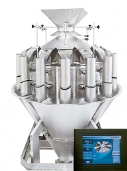 Combined weight dispenser of discrete action