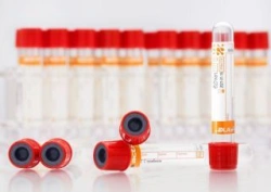 Vacuum tubes "Acti-Fine" for venous blood sampling with thrombin, size 13x75 mm, volume: 1,0 ml.
