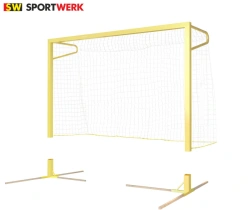 Aluminium gate with side arches for beach mini football/handball 3x2 and sand cup system
