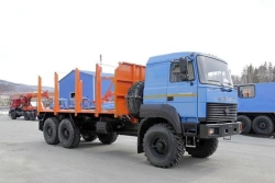 Special platform with loading and unloading equipment (bunker, container carrier) type 6YN32, modification 6Y131X on sha base