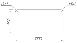 Folding table top C
