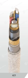 Power cable with aluminium conductors with paper insulation impregnated with viscous or non-flowing composition for voltage 6, 1