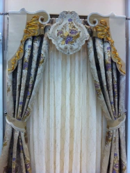 Decorative curtain on windows