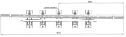 Cross rail with counter rail of project H01.011.8000.00