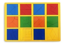 The game "Assemble a square, 3rd category of complexity" (STANDARD)