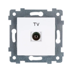 "AKSIOMA" Low-voltage TV socket socket mechanism. ???1-460, colour white