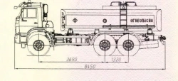 Fuel tanker type 576556 on KAMAZ 43118-A5, 43118-50, 43118-RR, 43118 RS chassis
