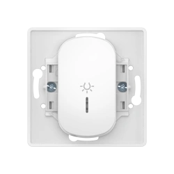 CADUCEUS ALING EON Flush-mounted push-button switch narrow key light with indication 10AX, 250V~, white, art. no. E609IU.0 (mech