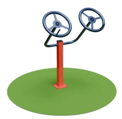 Outdoor exercise machine Double handlebar