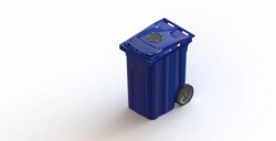 Mobile bin 360l Art.28.C82.V/1 (20.806.60.PE; 21.055.60.PE.V/1)