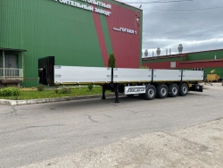 Four-axle flatbed semi-trailer PN-41U with axle unit BPW HSFALM 9010-15 V36 61.68.361.147QS, pneumatic tyre 385/65R22