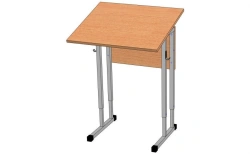 Single-seat adjustable pupil's table, height group 4 to 6. Model: SURN-2.