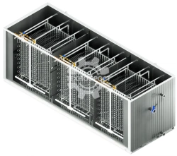 Refrigeration equipment of UV-LA series. Water cooling units with ice accumulation of "TechnoFrost" trade mark.