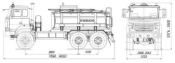 Oilfield tank truck ??? 4680L3 on chassis URAL 4320-4151-79, 4320-4151-81, 4320-4151-83