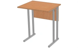 Single-seat non-adjustable pupil's desk. Model: PUN-1