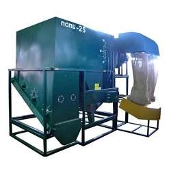 Stationary pneumatic separator with rotating barriers (for 3 fractions) PSPB-25