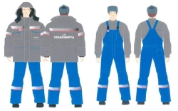 Men's suit (jacket, dungaree) against thermal risks of electric arc with protection level up to 45,9 cal/cm2; against reduced te