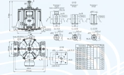 Explosion-proof vertical asynchronous induction motors, vertical series DVVV 355, power not more than 75 kW