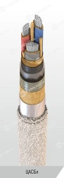 Power cable with aluminium conductors with paper insulation impregnated with viscous or non-flowing composition for voltage 6, 1