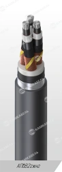 Power cable with aluminium conductors insulated with cross-linked polyethylene for voltage of 6, 10, 15, 20, 30 and 35 kV of APv