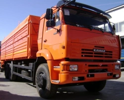 Flatbed truck type AZC20 of modification 533922 on chassis KAMAZ 6520-B5