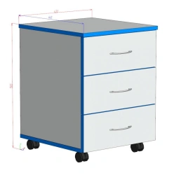 Trolley with drawers