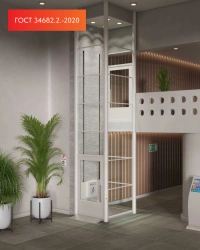 Vertical lift for disabled persons in shaft VGSH
