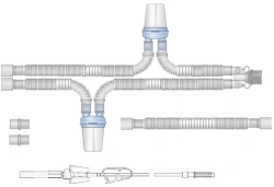 Respiratory devices for joint use with anaesthetic and resuscitation equipment, version: p