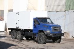 Trucks with diesel engine mod. 5777CF without CMU on the basis of Ural chassis mod. 4320-72 with "NEXT" type cabin