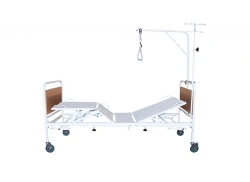 Medical functional bed "Oka-Medik" four-sectional with mechanical regulation of angles of inclination of sections KMF4-01