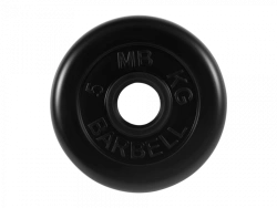 MB-PltB51-5 Rubber disc "Standard", black, 51 mm, 5 kg