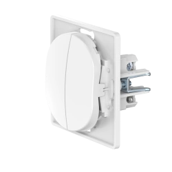 CADUCEUS ALING EON Flush-mounted two-way switch 10AX, 250V~, white, art. no. E6072.0 (mechanism)