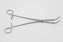 VZ-Z-26, Clamp for renal pedicle, radially curved, large, No. 2, 240 mm