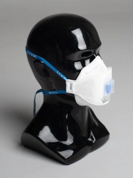 Medical respirator WALL AIR 95HK NR D FFP2 with exhalation valve, soft seal on top and bottom + regulating buckle.