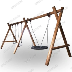 Triple swing with a nest